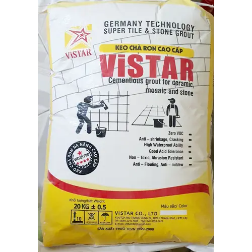 KEO CHÀ RON VISTAR CAO CẤP MÀU XÁM - TRẮNG