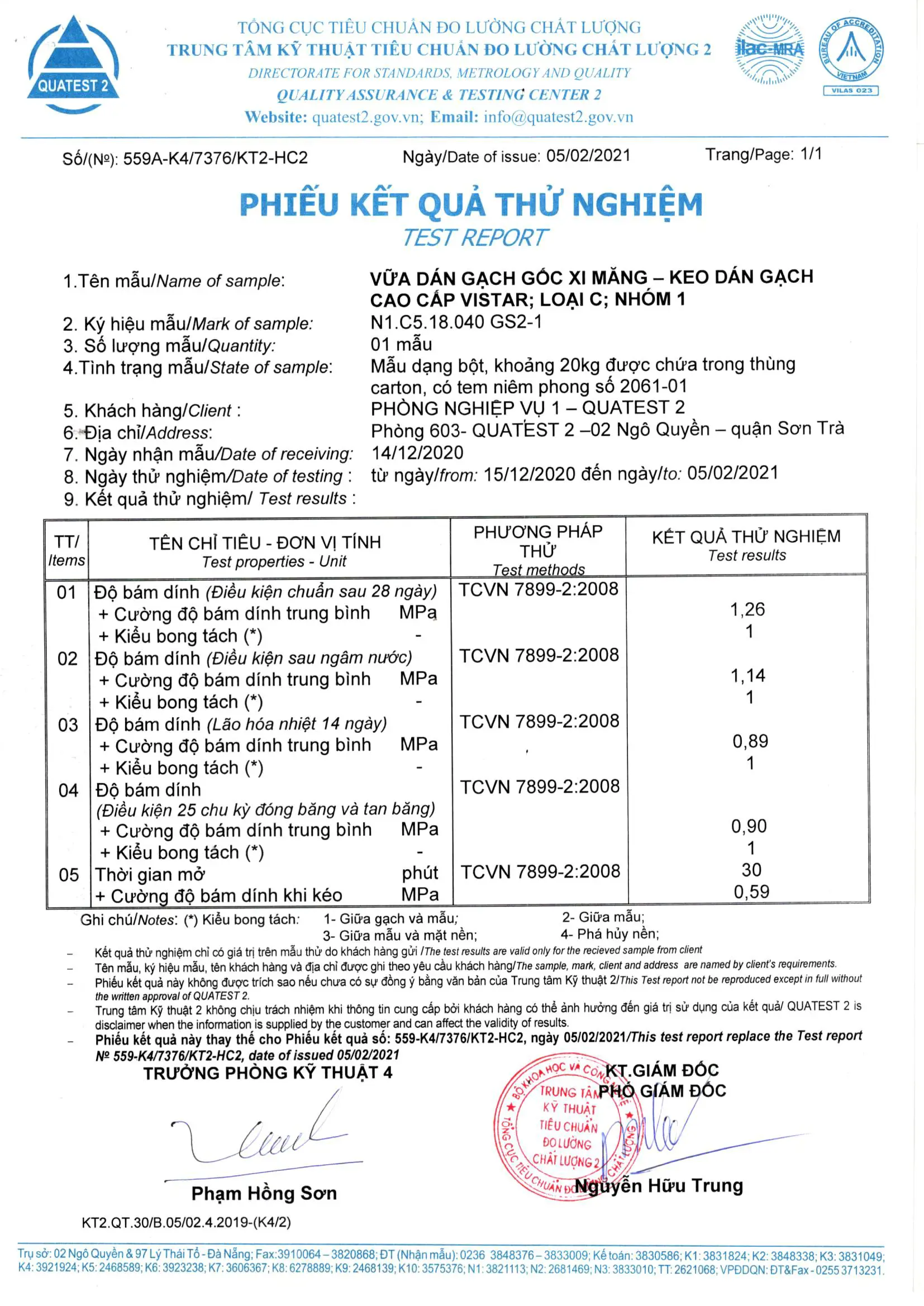 KEO DÁN GẠCH - ĐÁ - NGÓI VISTAR CAO CẤP MÀU XÁM 3